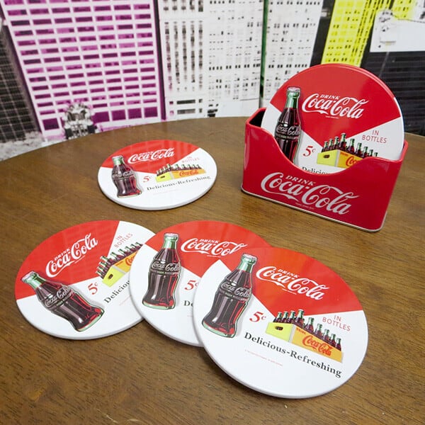 Coca cola】コカコーラコースターセット | アメリカン雑貨 プラウド