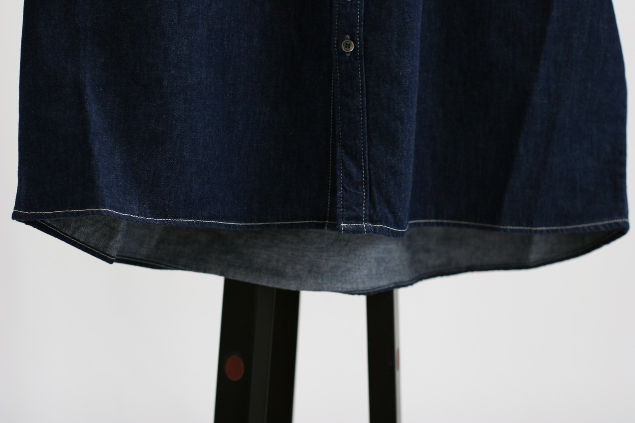 【Brocante】6ozデニムグランシャツ / One Wash（36-078E） 　