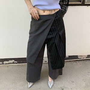 layered asymmetry pants k-0231