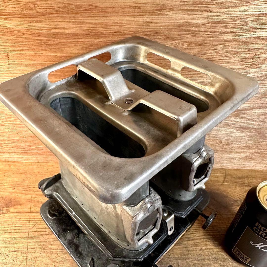 美品】ビンテージアイロンストーブUNION ダブルバーナーリペイントなし