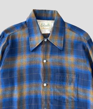-ARROW- Vintage 60s M Ombre Check Shirt