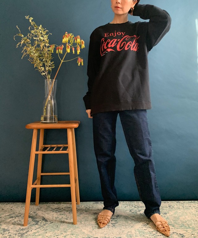 【送料無料】Coca-Cola black sweatshirt
