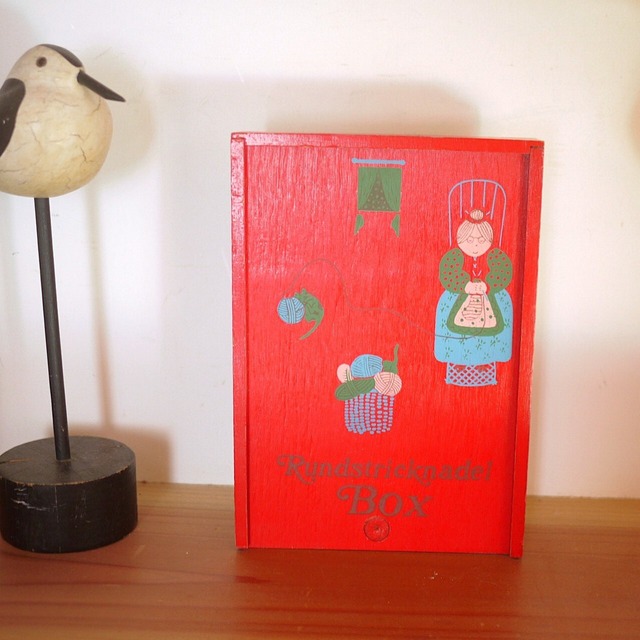 編み針入れ 木製ボックス 輪編み ドイツ