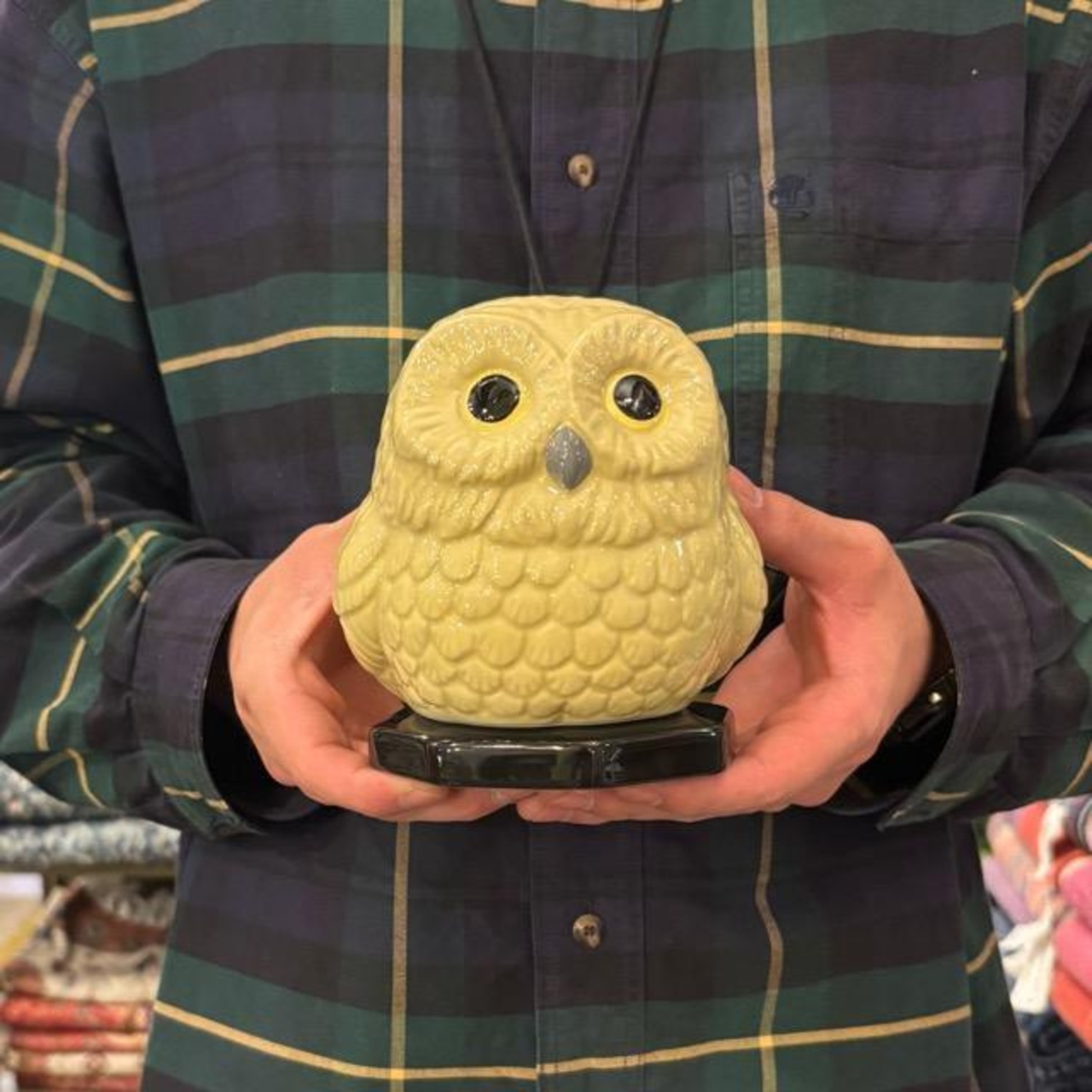 China Owl Seal Holder Object 中国 フクロウ印鑑入れ 置物 インテリア雑貨 ギフト 飾り