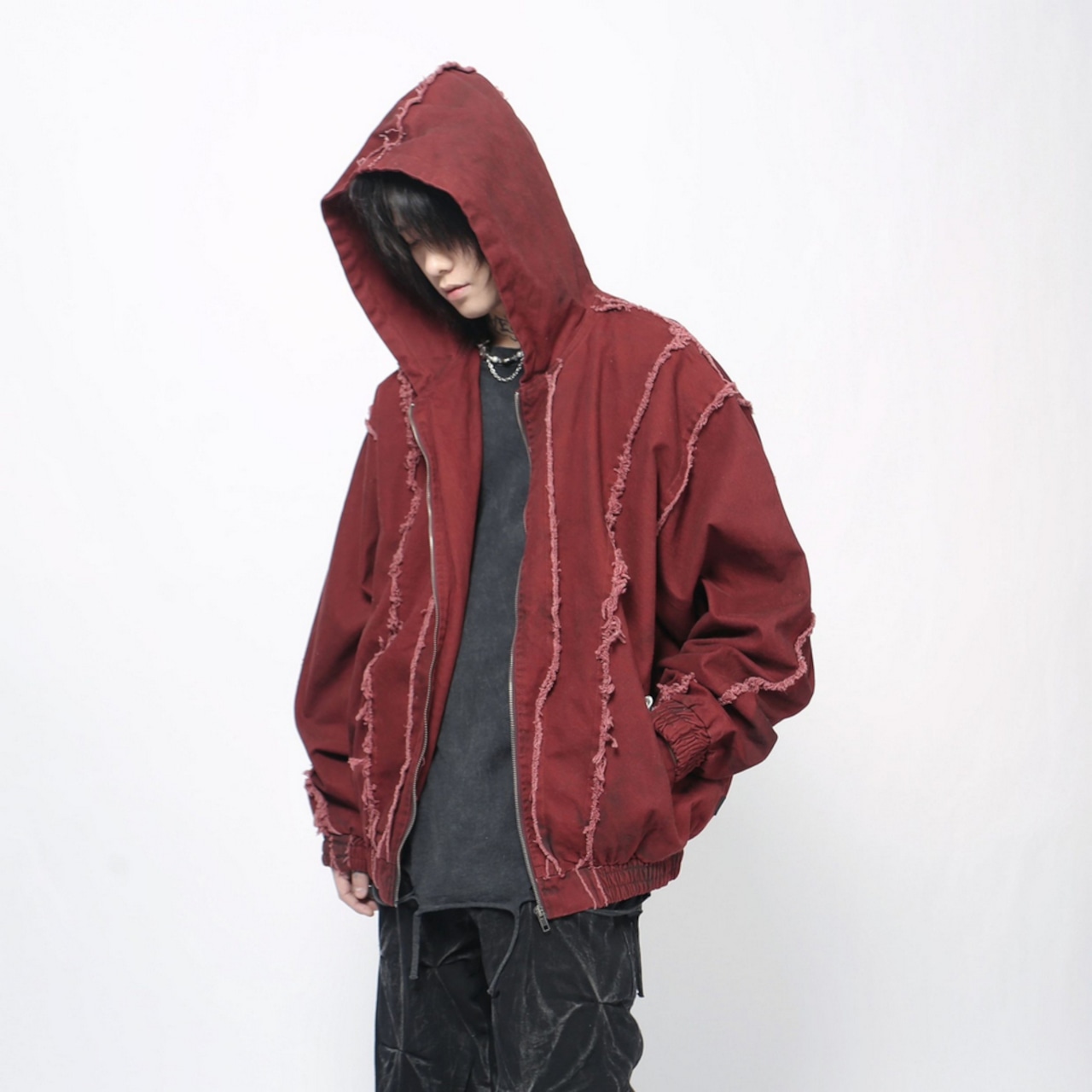 VINTAGE ストリート 汚れ加工 ジャケット T1895