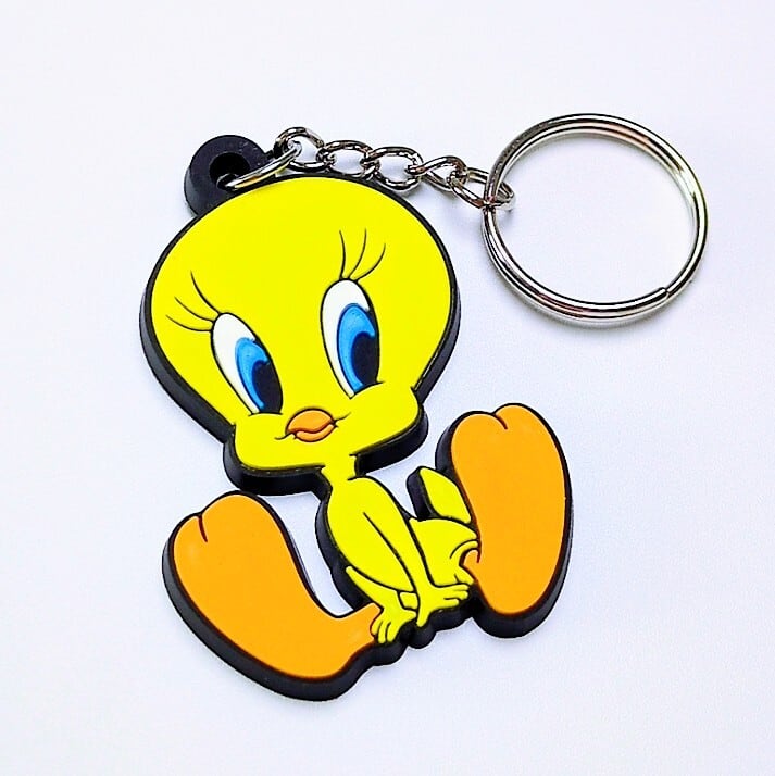 送料無料! ★ラバーキーホルダー★〘273〙 【トゥイーティー (Tweety Bird) 】 ルーニー・テューンズ 〘273〙 〚アメリカン雑貨 アメトイ〛