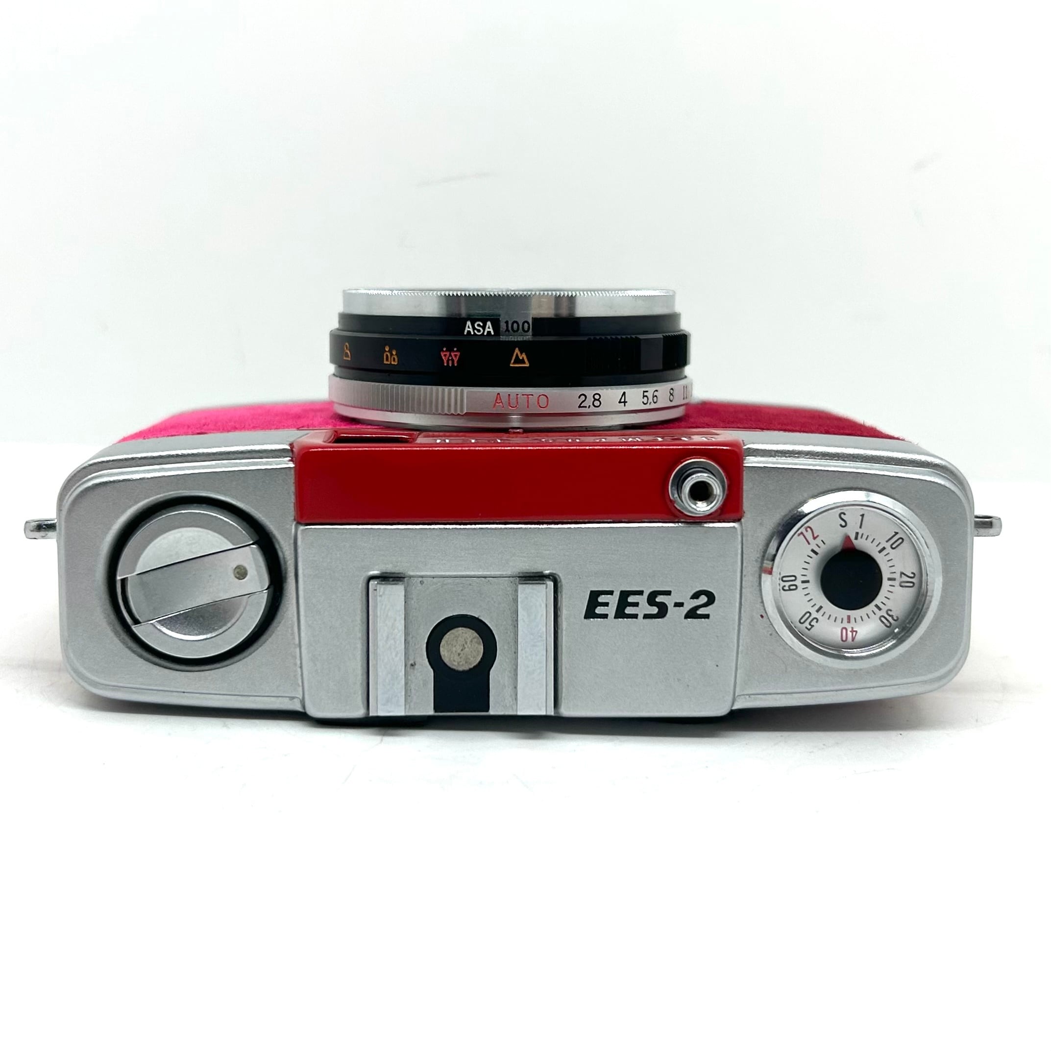 24-146リメイクカメラ OLYMPUS PEN-EES-2 （レッド・ショッキング