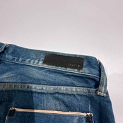 KURO クロ ダメージ加工 赤耳 セルビッチ ハーフ ショート デニムパンツ ジーンズ 約W90cm /メンズ/日本製