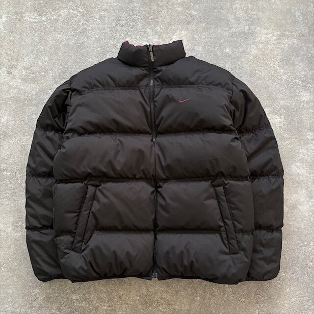 【極美品】NIKE ダウンジャケット リバーシブル Y2K 00s ヌプシ NIKE】ナイキ Y2K リバーシブル ダウンジャケット オールド 刺繍ロゴ