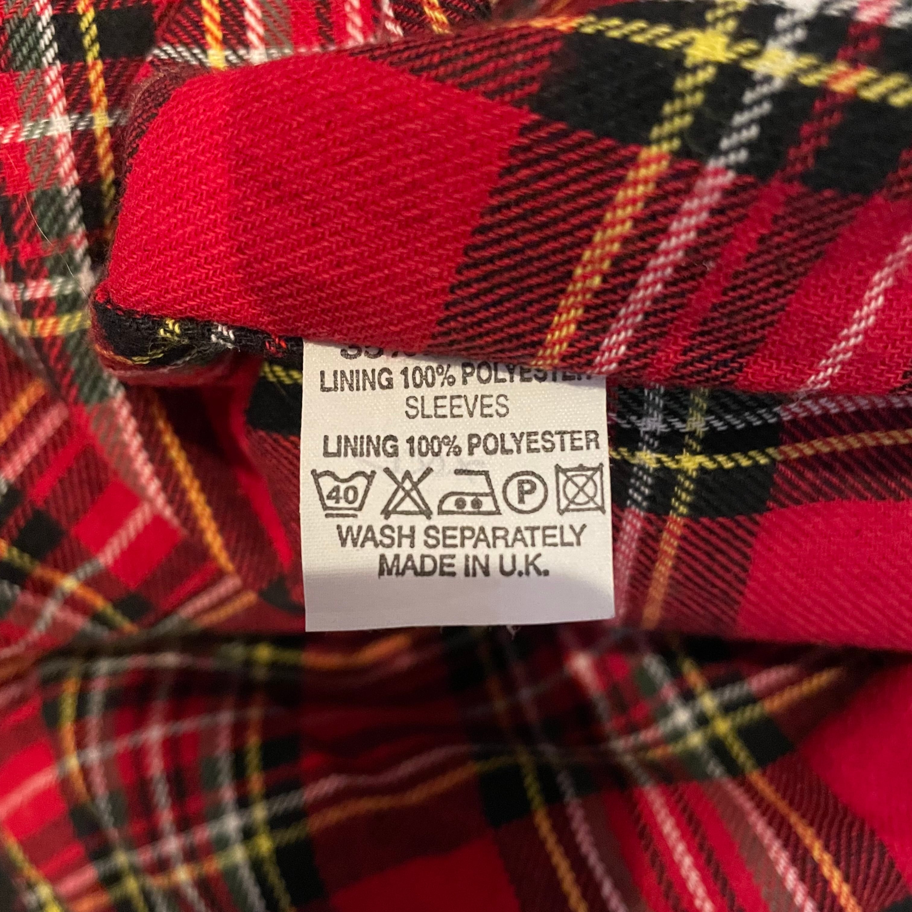 英国製ヴィンテージスウィングトップ裏地タータンチェックハリントン