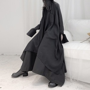 Irregular Loose Long Shirt / イレギュラー ルーズ ロング シャツ