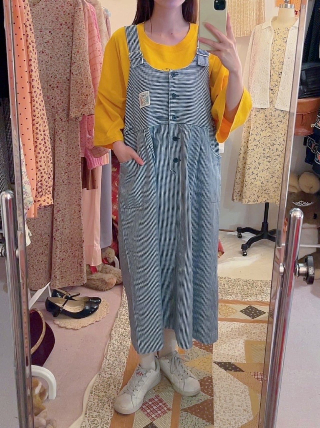 hickory denim jumper skirt