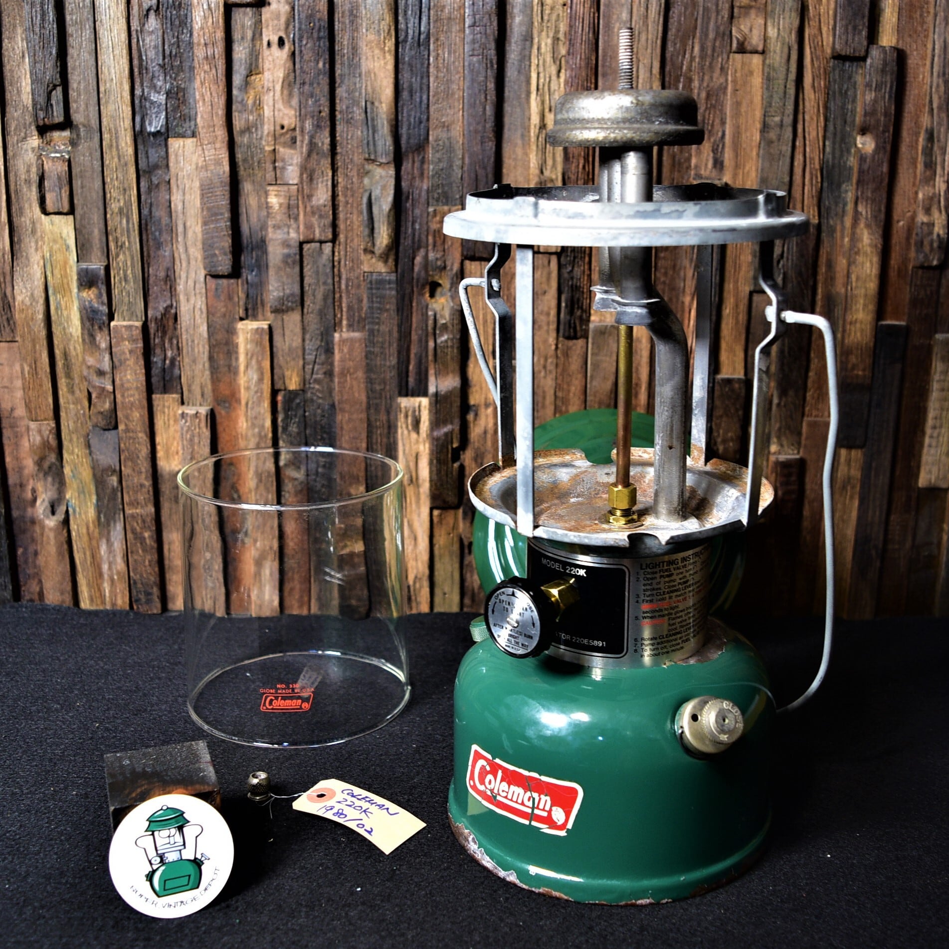 コールマン 220K 1980年2月製造 ツーマントル ビンテージ COLEMAN 完全