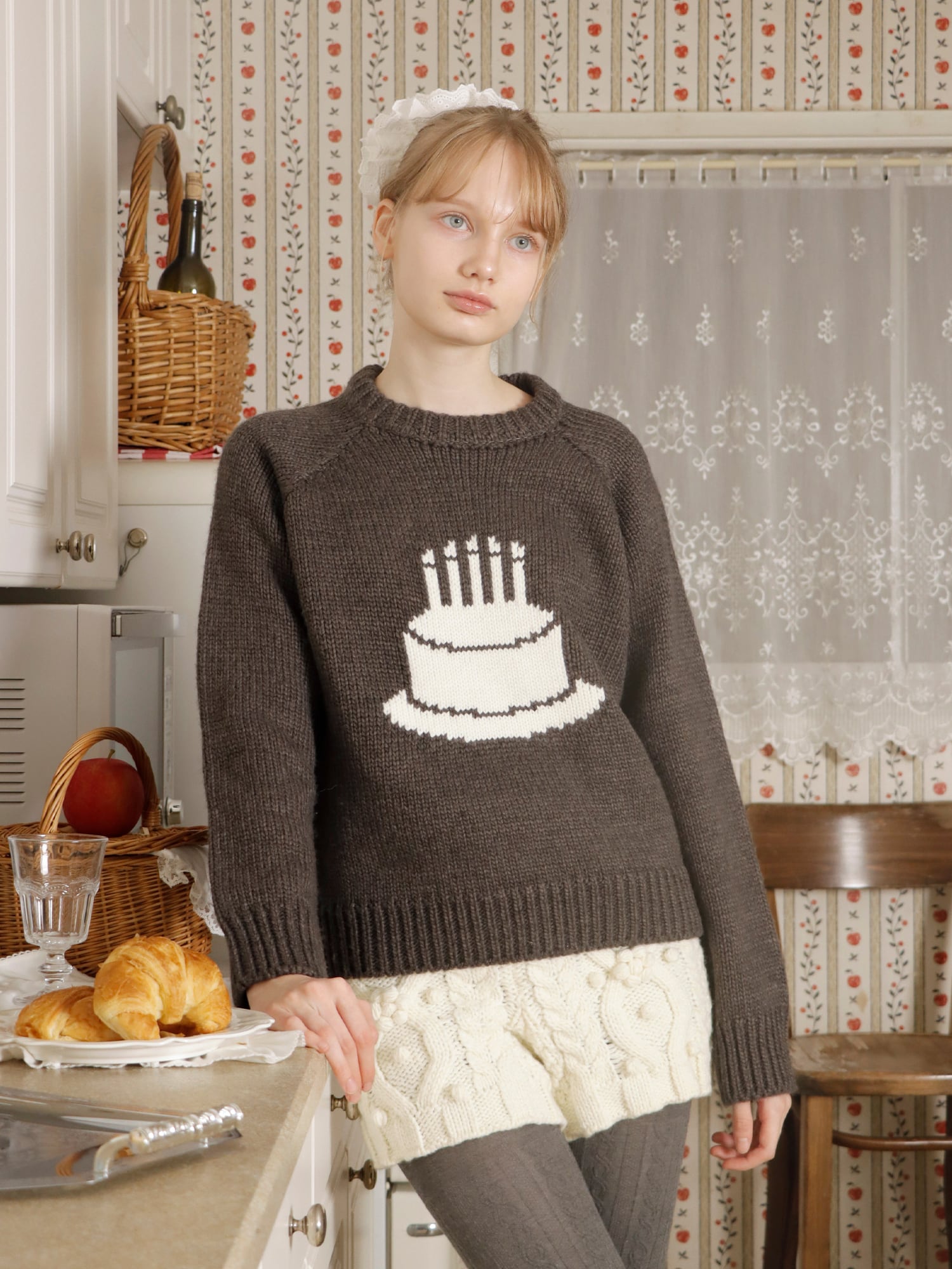 【mieya mieya】PETIT APLON TOP 新品 未使用　未開封 PETIT APLON TOP -NAVY- | mieya mieya