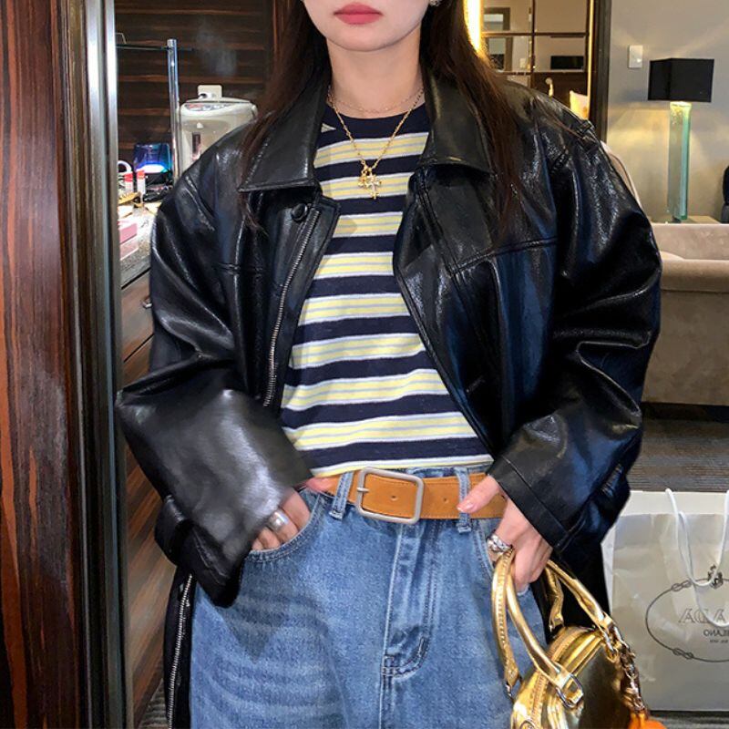 Drop shoulder oversized jacket 00608