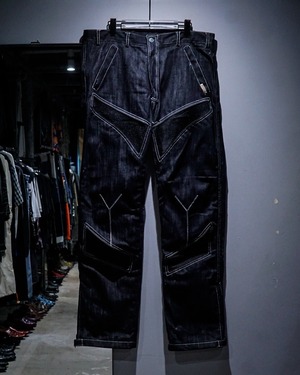 【add (C) vintage】Racing Gimmick Vintage Loose Denim Pants
