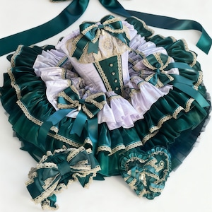 ゴスロリ♡カチューシャ・つけ袖・ハートバッグ付きドレス wanpi15 ゴスロリ♡カチューシャ・つけ袖・ハートバッグ付きドレス wanpi15