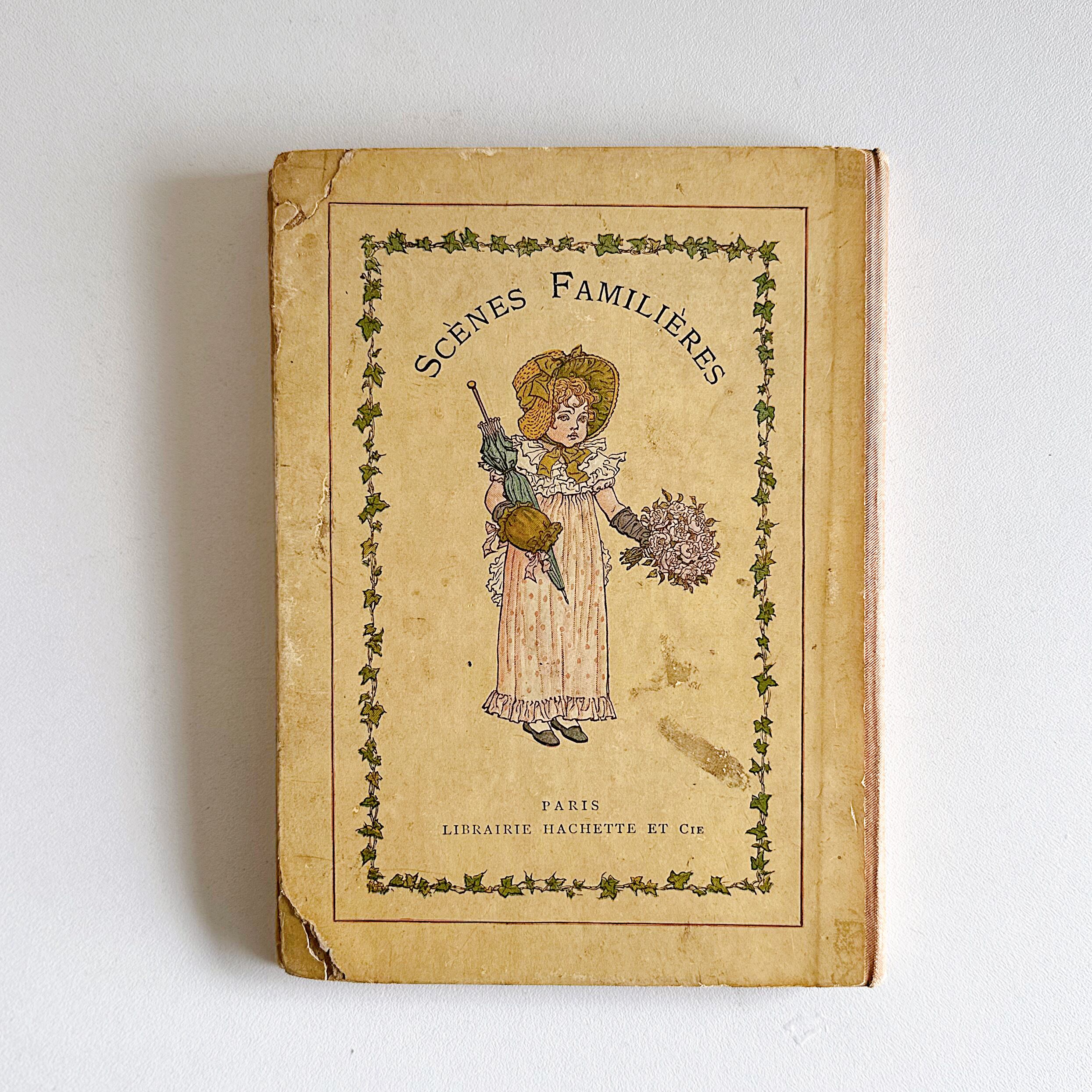 アンティーク 絵本 樂譜絵本 ケイト グリーナウェイ Kate Greenaway ケイト・グリーナウェイ 絵本 19世紀（フランス） | ぽ