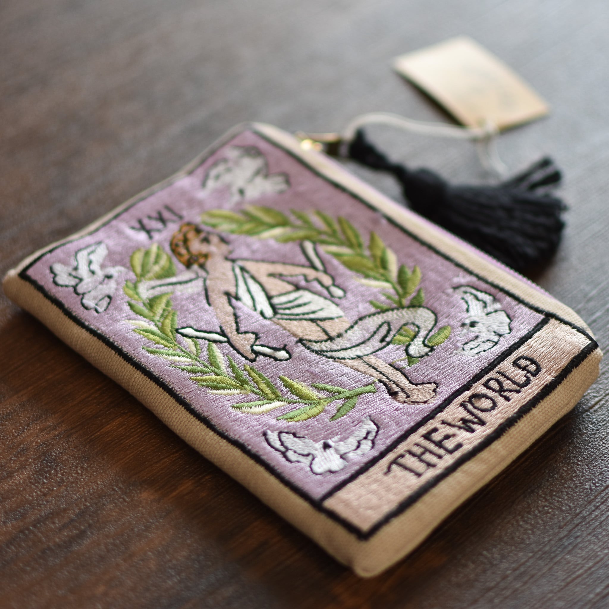 大事な材料やアクセサリー入れ 持ち運びケース タロットカード柄