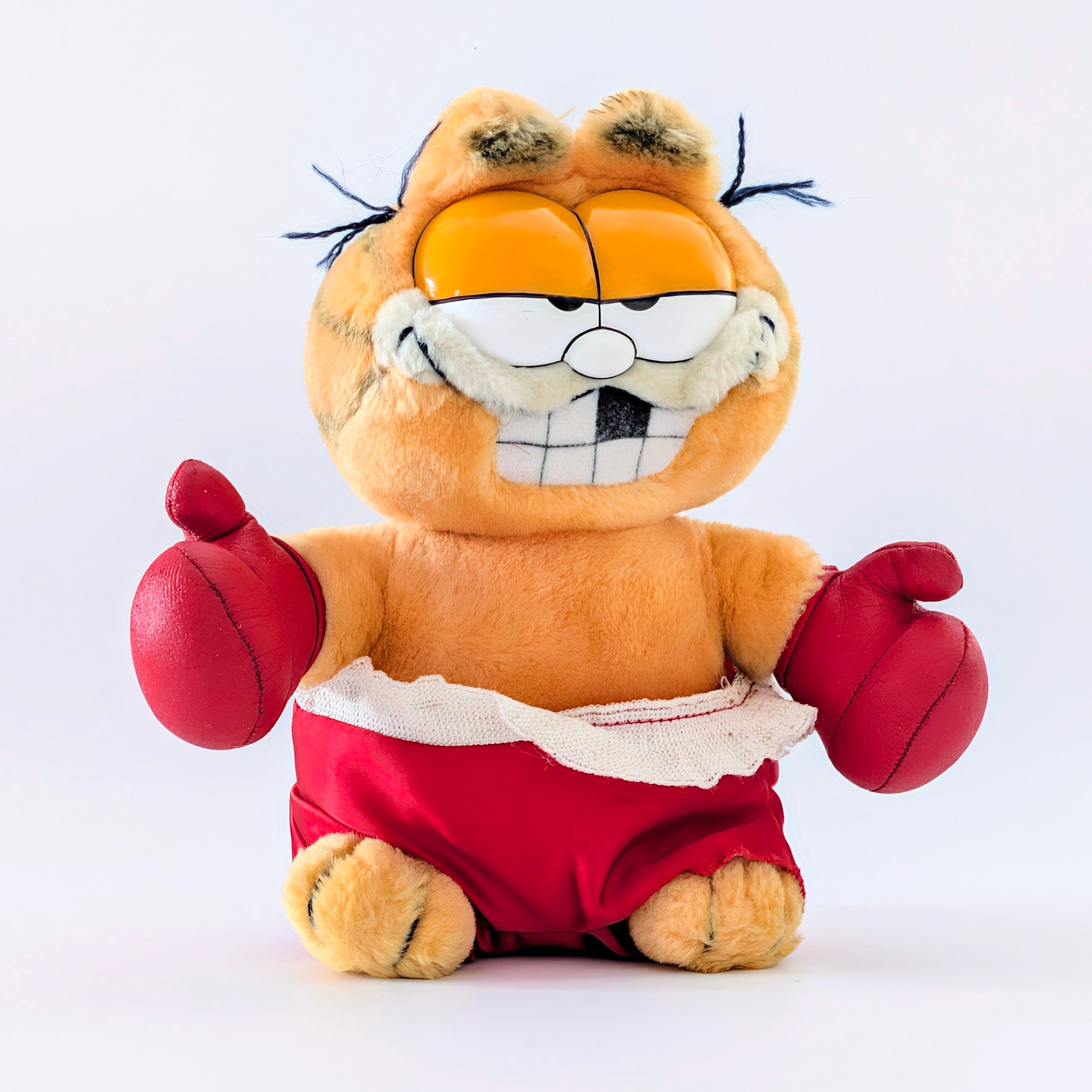 ☆ VINTAGE 1980年代初期 ☆【 Garfield ( ガーフィールド ) 】『 boxer ボクサーガーフィールド 』【B】ぬいぐるみ プラッシュ plush 1980年代年製 〚アメリカン雑貨 アメトイ〛