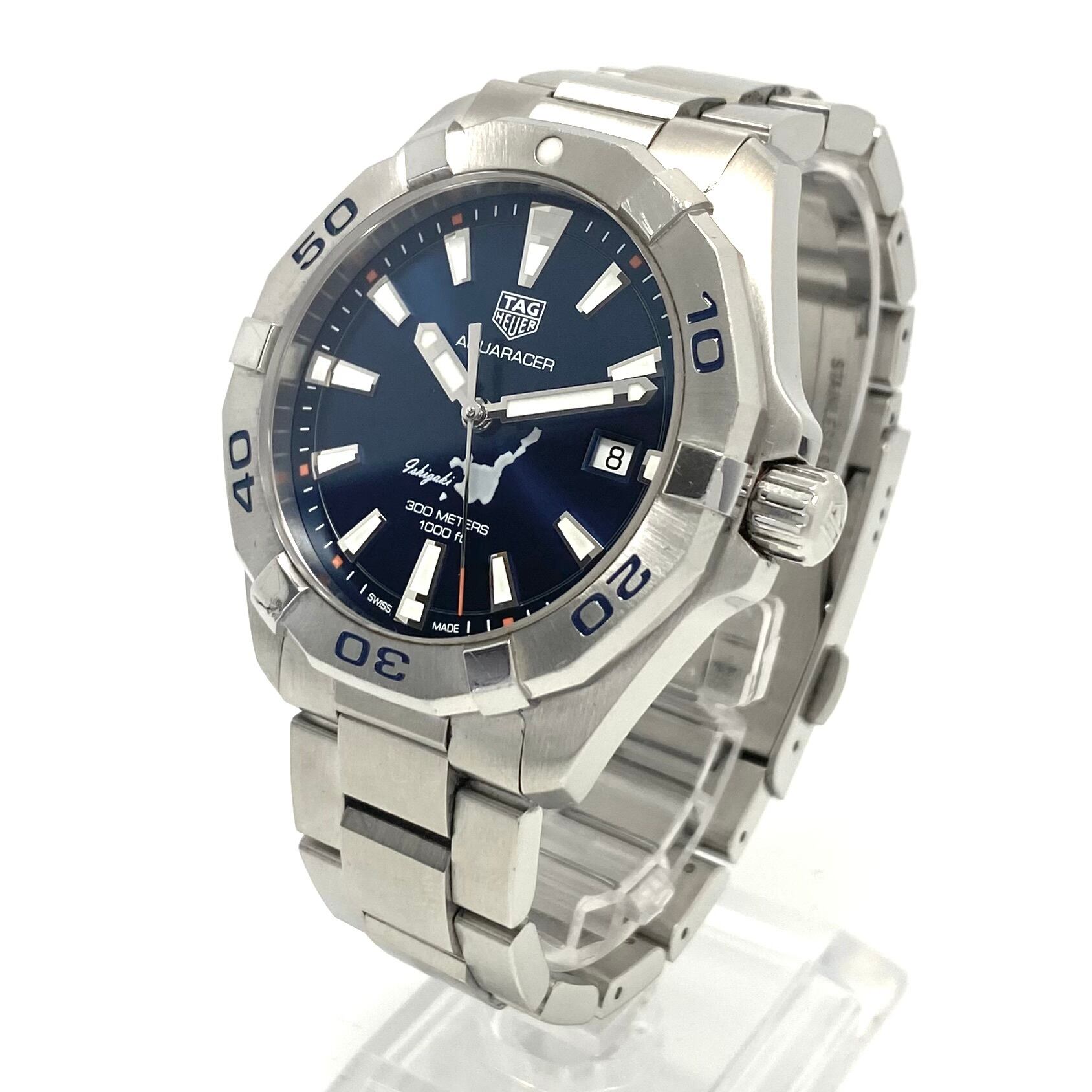 【希少】腕時計 メンズ タグホイヤー TAG HEUER アクアレーサー 石垣島スペシャルエディション WBD1116.BA0928 日本限定500本 WWF パンダロゴ クォーツ 青 ネイビー デイト表示 300m防水 希少】腕時計 メンズ タグホイヤー TAG HEUER アクアレーサー 石垣島