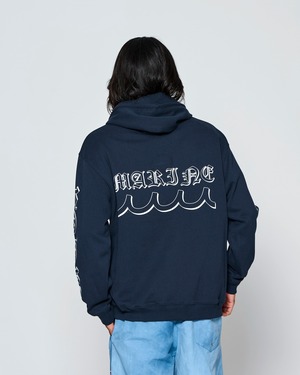 【予約販売1月下旬～2月中旬入荷】muta MARINE × ACANTHUS スリーブプリント パーカー