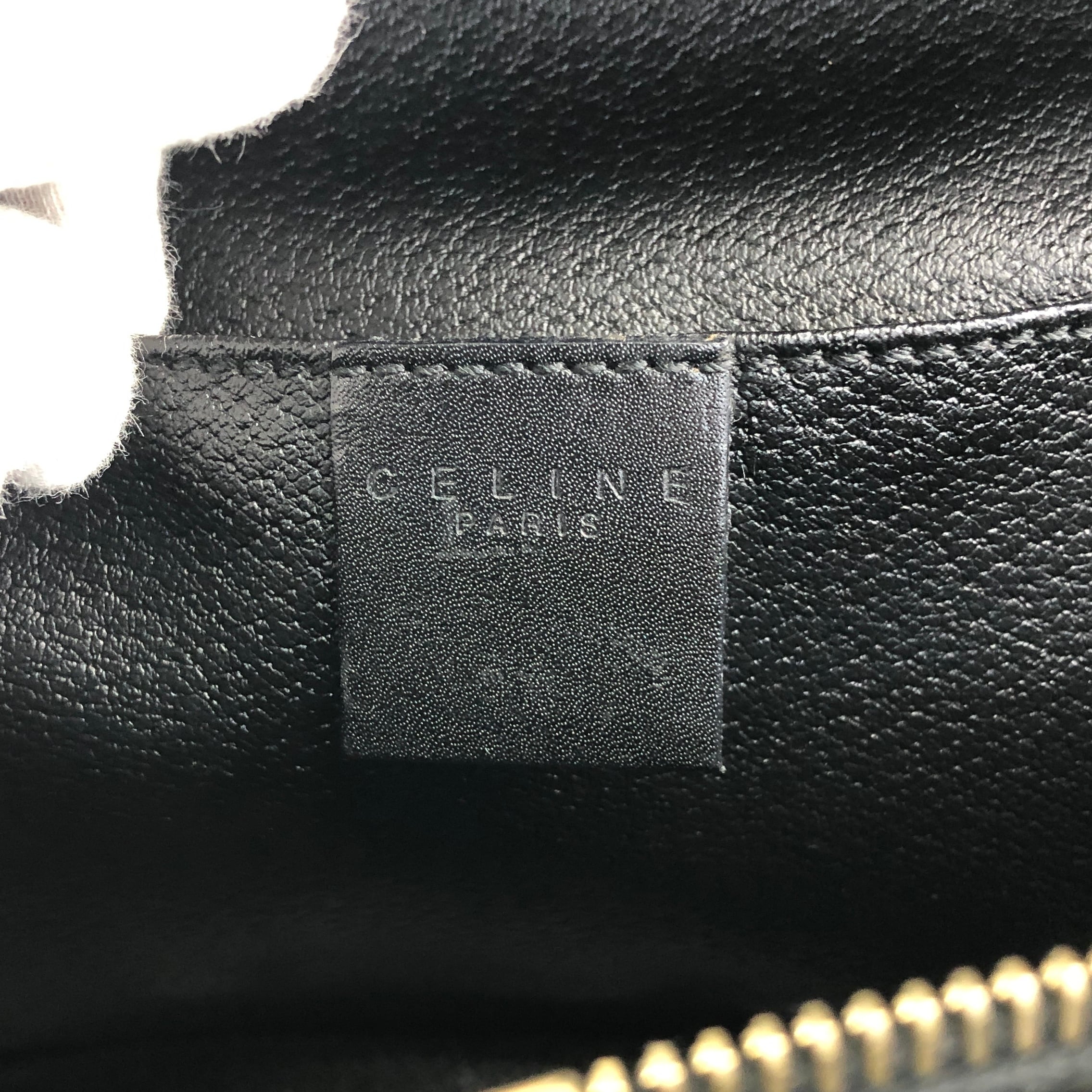 CELINE セリーヌ マカダム ショルダーバッグ ブラック サークル