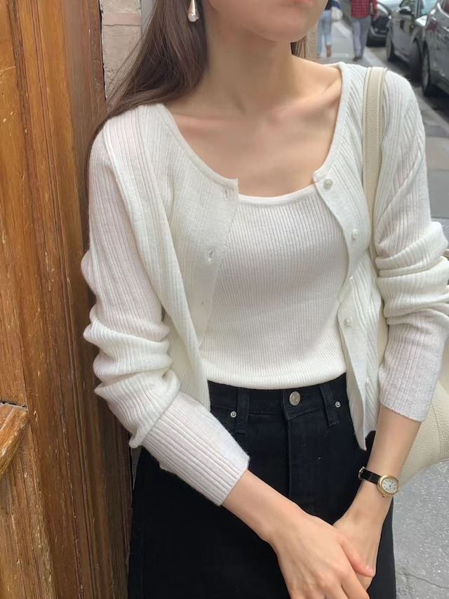 (即納) ounce / Erin mohair cardigan 2color