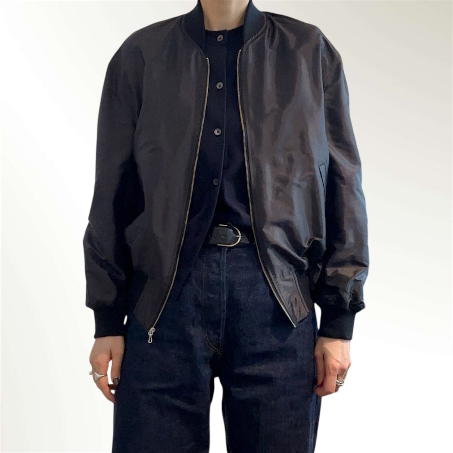 SCYE Silk Nylon Parachute Cloth Bomber Jacket