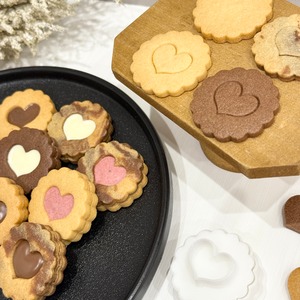 モコモコサンドクッキー　ハート