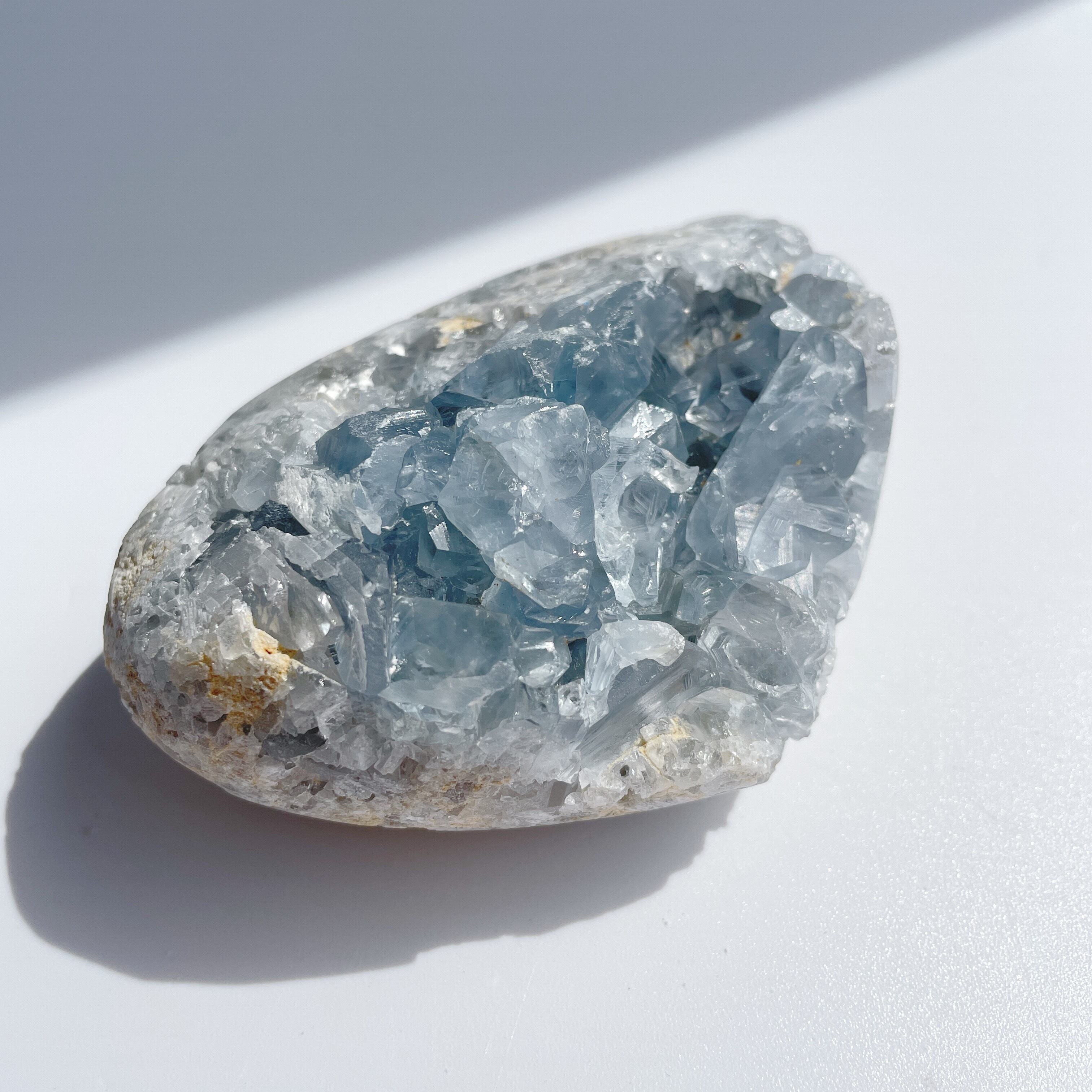 セレスタイト ハート型16♡Celestite♡天然石・原石・パワーストーン