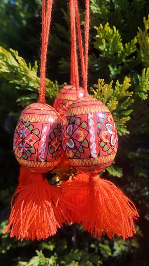 装飾用木製プィサンカ（イースターエッグ）　コロミヤモデル