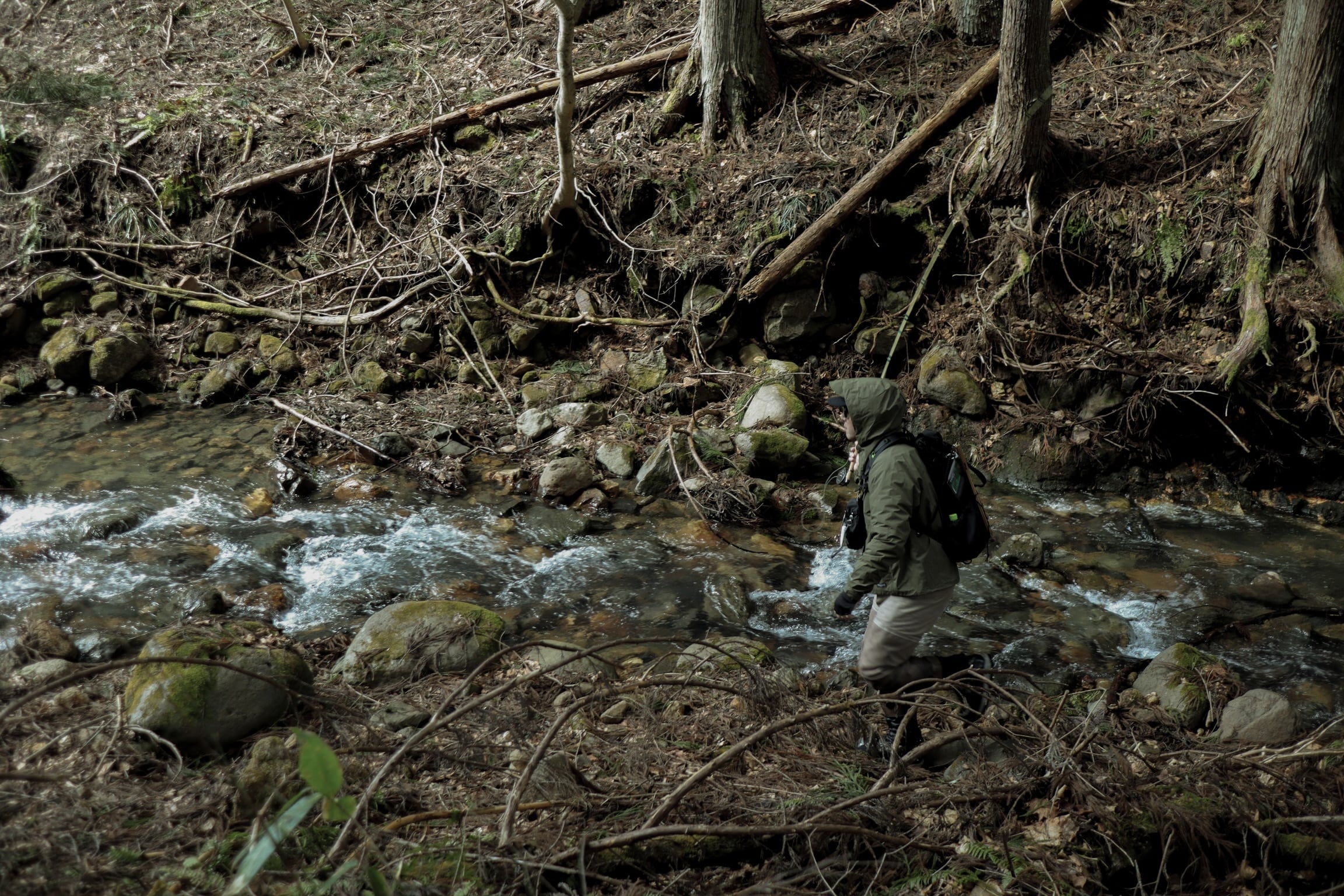 STREAM SIDE JACKET GTX. SHAKU HUNTER VER. DARK KHAKI | SHAKU