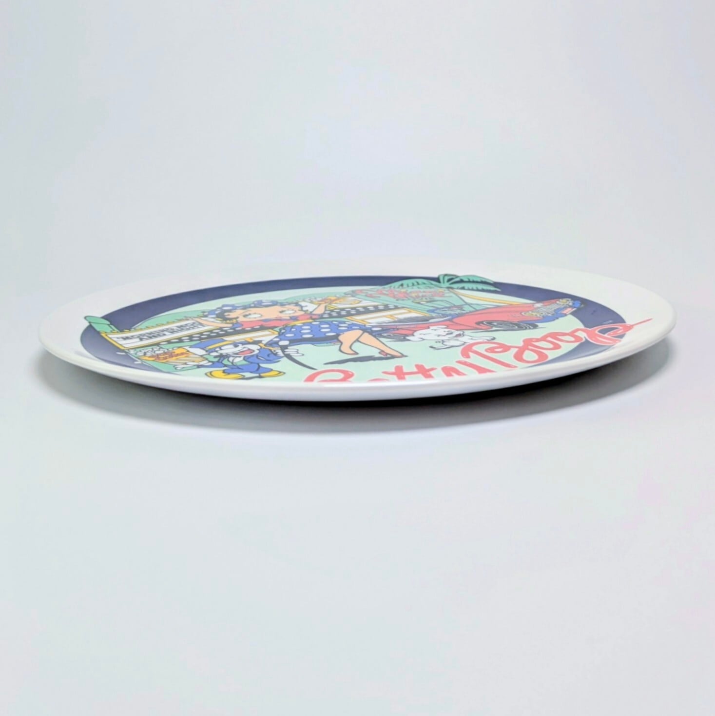 【 MELAMINE PLATE ( メラミンプレート ) 】『 Betty Boop 』 メラミン製プレート / 食器〚アメリカン雑貨 アメトイ〛