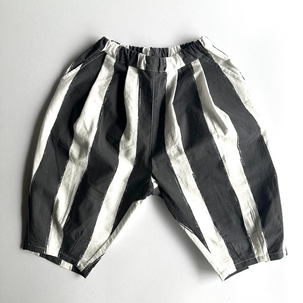 NeWo Stripe Balloon Pants【80-130cm】Black