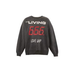 【SAINT Mxxxxxx】SM-HR1-0000-045/CREW NECK SWEAT/666/BLACK