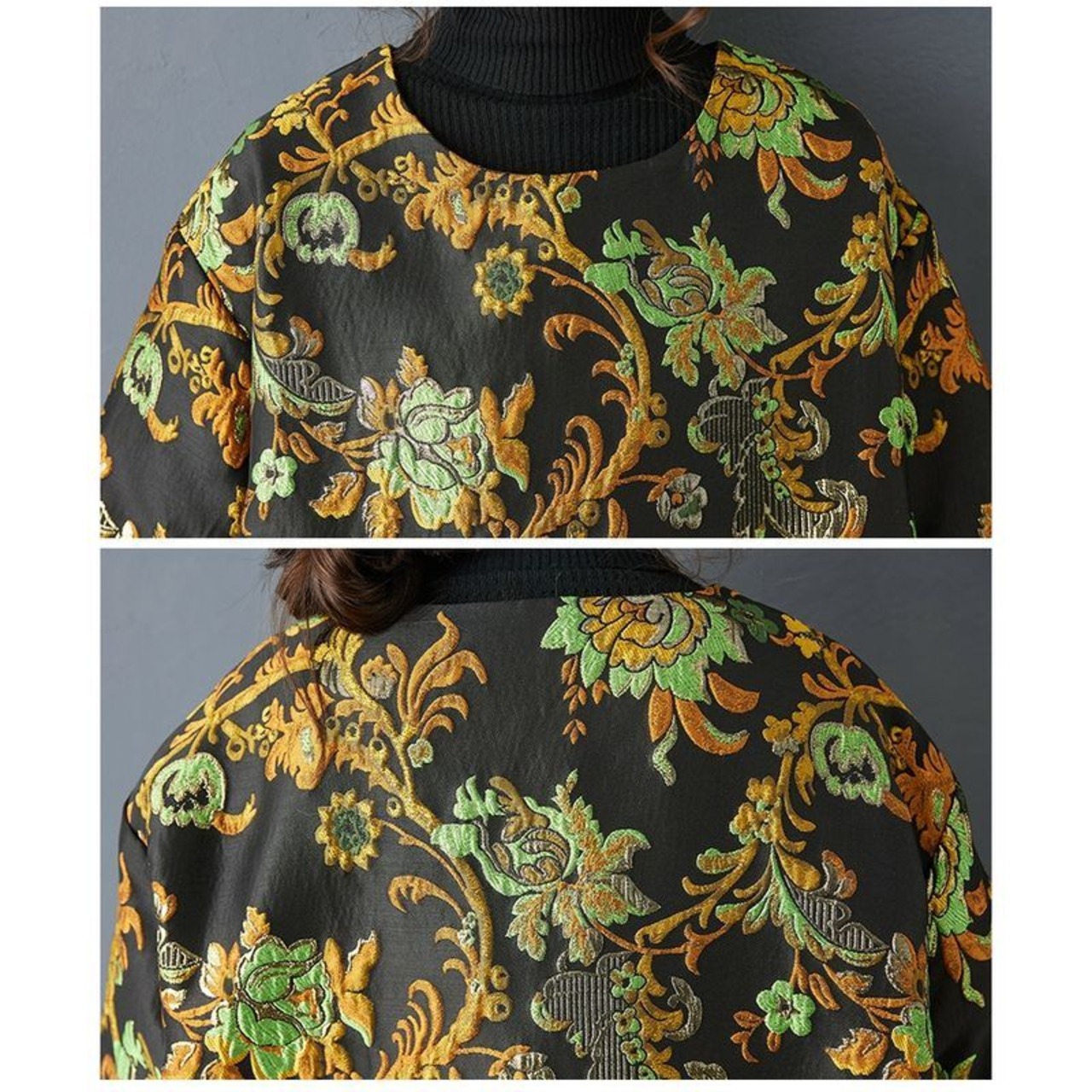 オリエンタル プリント柄 ワンピース  00361