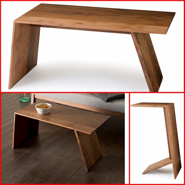 【2WAY】CLASSE レギオ リビングテーブル センターテーブル コーヒー ウォールナット 幅80 W80 木製 北欧 天然木 無垢材 サイドテーブル