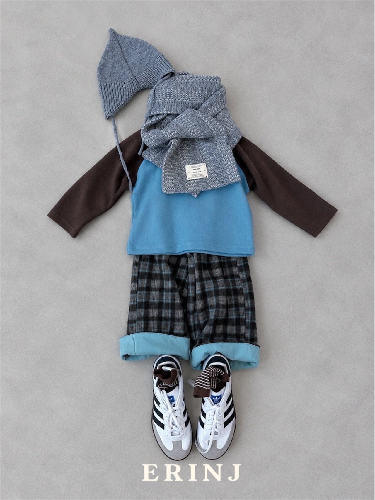 ERIN J［取寄］check warm pants 26winter