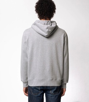 Nudie jeans ヌーディージーンズ  2021Fall Franke Logo Hoodie Greymelange パーカー