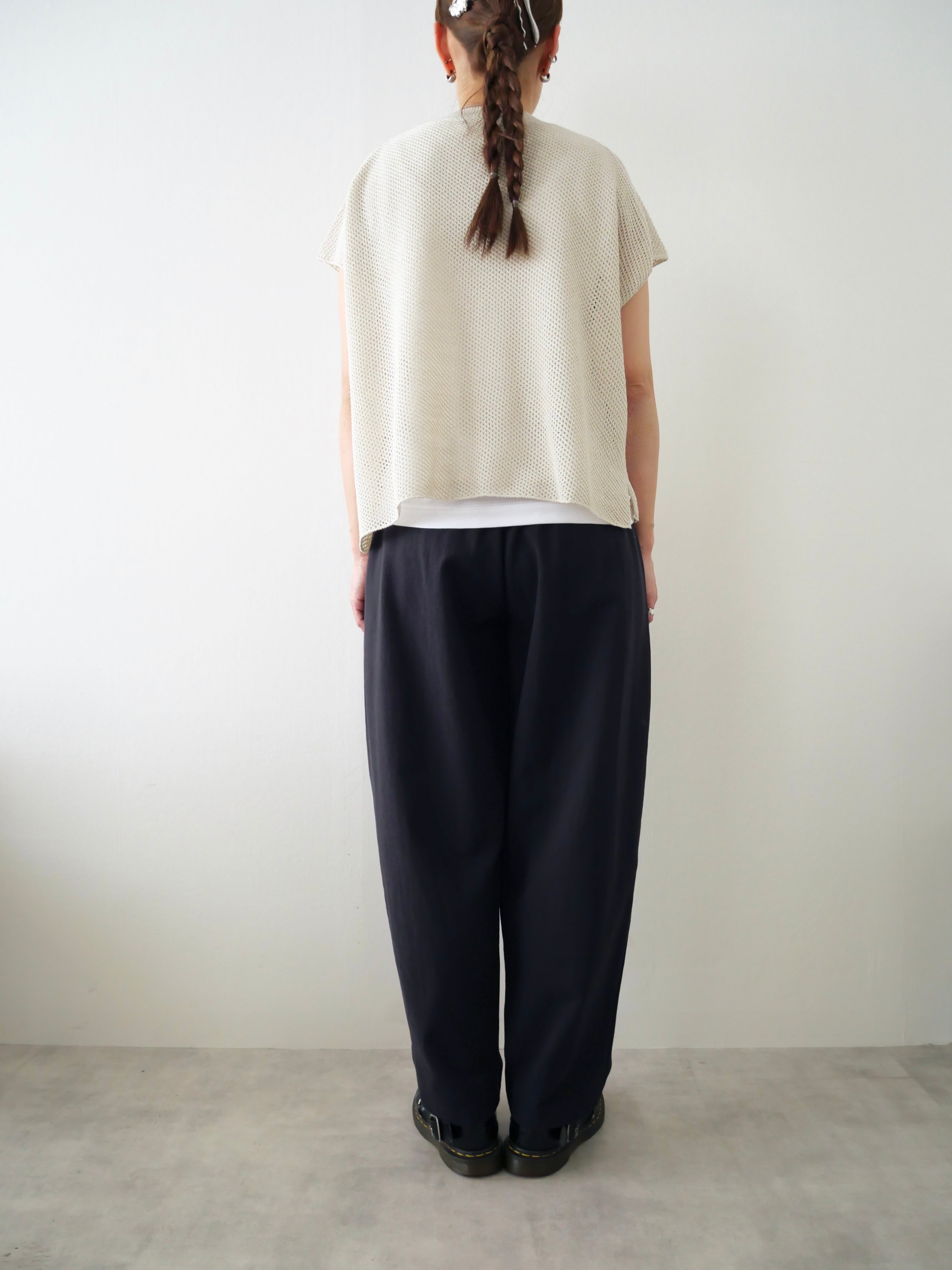 evam eva / dry silk vest | t a - n a