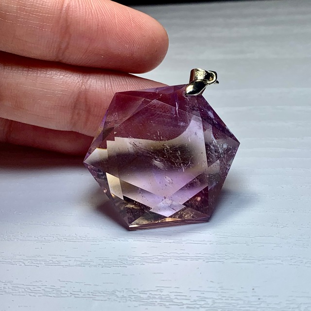 6.六芒星☆アメトリン ペンダントトップ