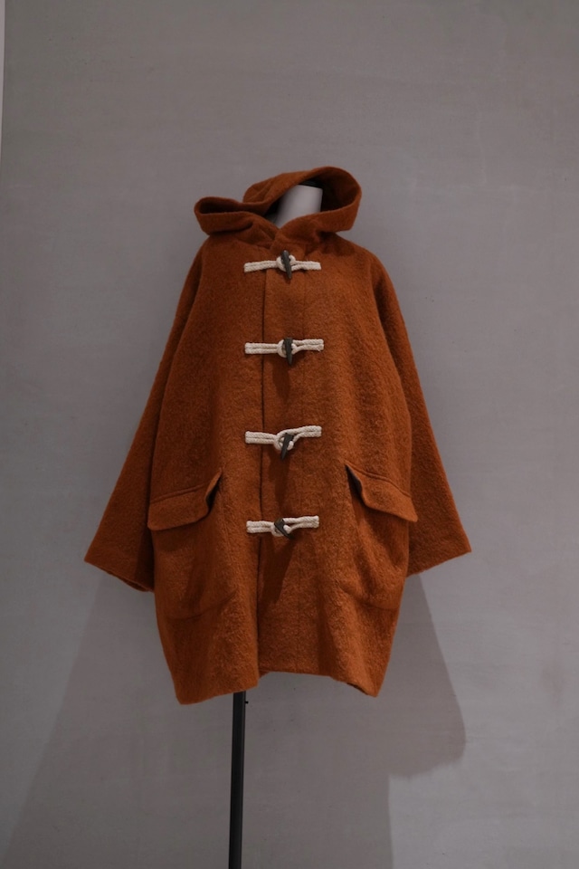 【下北沢リニューアルSALE】 BASIS BROEK  wool duffle coat  orange