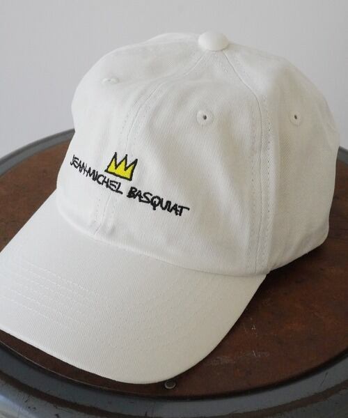 【JEAN-MICHEL BASQUIAT / ジャン-ミシェル バスキア 】Low CAP ローキャップ アイボリー BQ-BQ2305