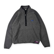 90s USA製 Penfield ペンフィールド POLARTEC ハーフジップ フリース プルオーバー L/グレー メンズ ビンテージ