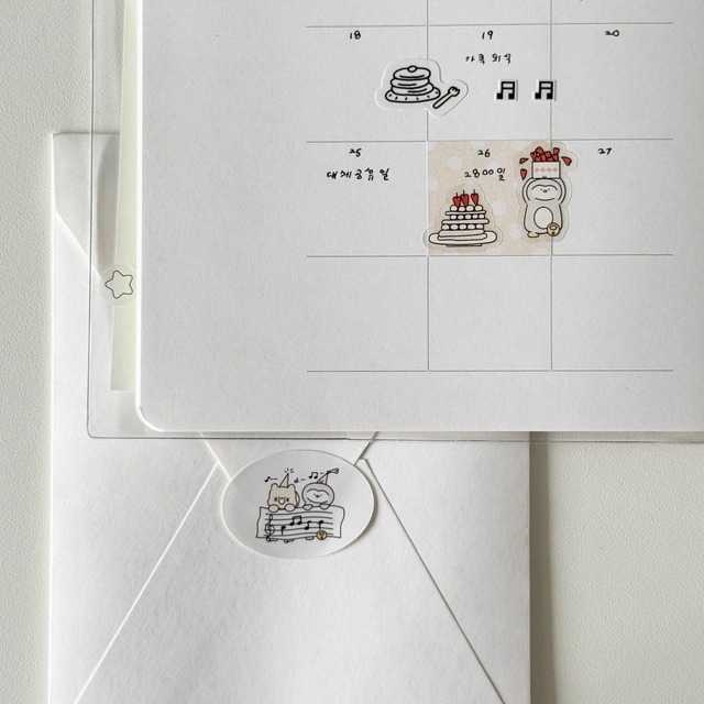 ★新作予約 papeterie.atelier 〔PAPE 5周年ステッカー〕