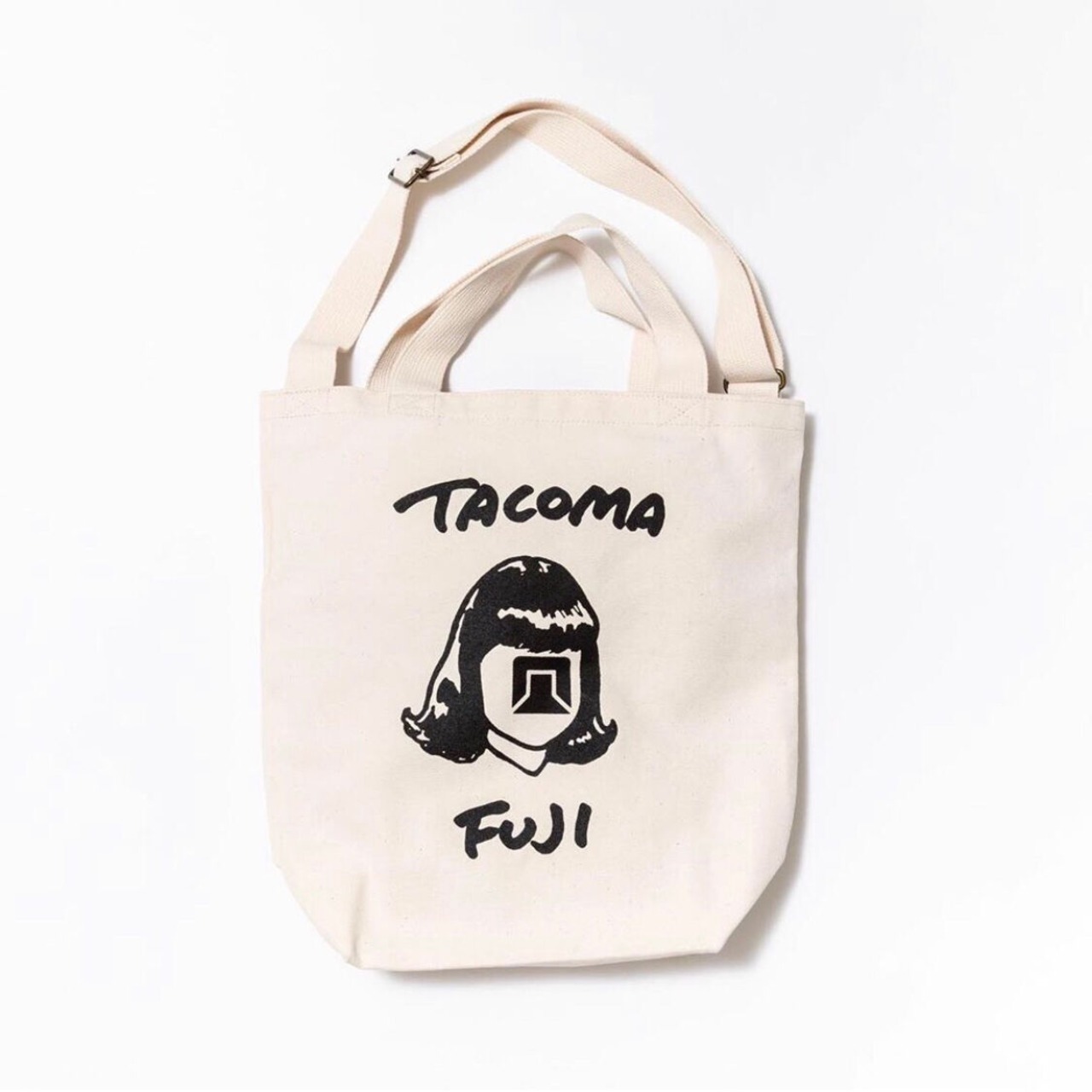 TACOMA FUJI RECORDS / HANDWRITING LOGO TOTE / タコマフジ / トートバッグ / ナチュラル