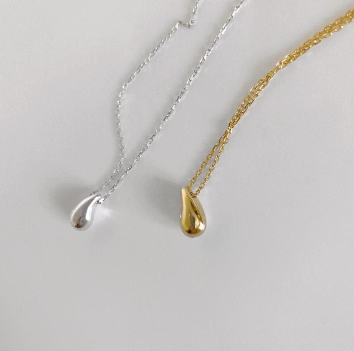 silver925 beans necklace