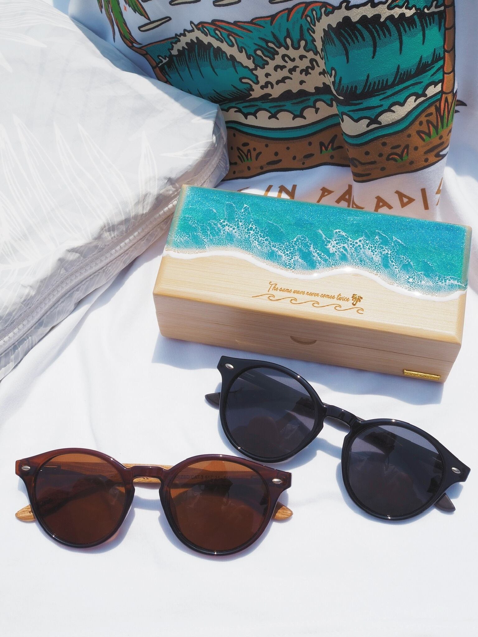 Wood sunglasses(surfboard) | ALOHA GLASS