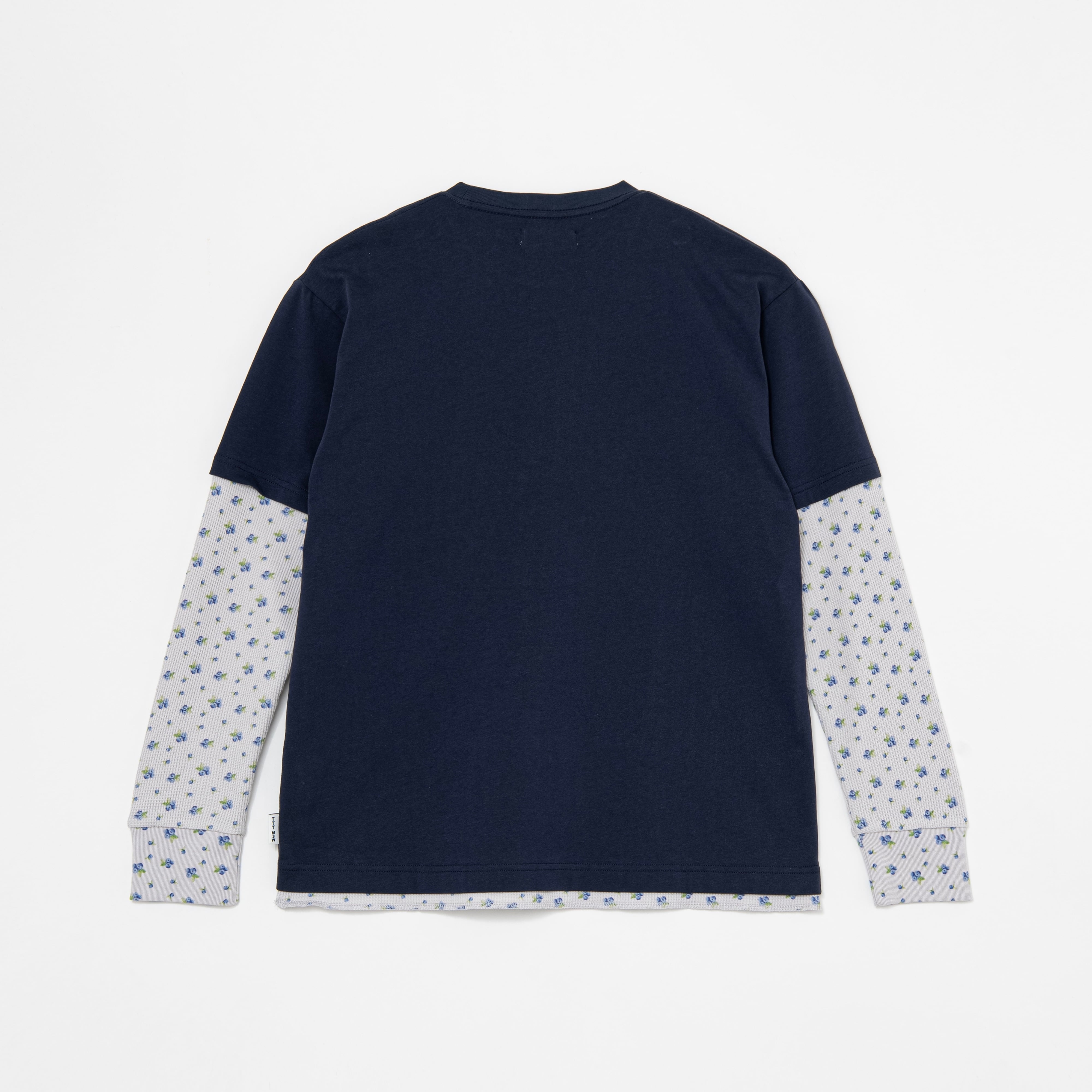 受注販売》Fake layered fruits thermal long sleeve tee（NAVY） | TTTMSW